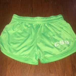 Lime green shorts